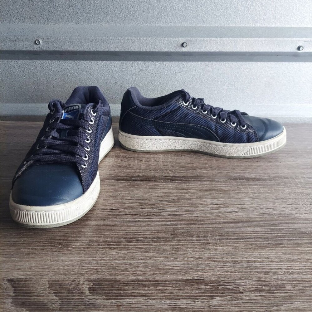 Puma Basket Men's Navy Blue Sneaker Shoes - Size 9